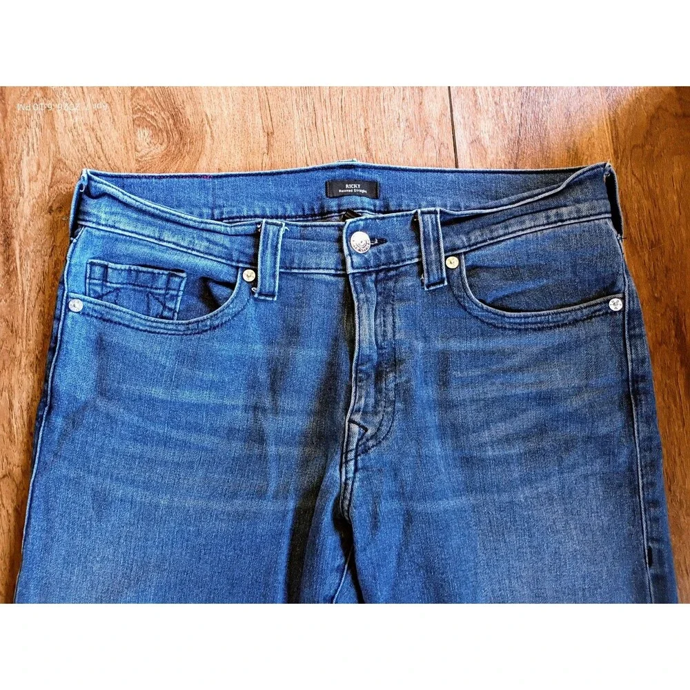 True Religion Ricky Relaxed Straight Jeans Blue 36x31